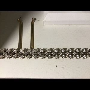 Gold Bar Earrings FAUX